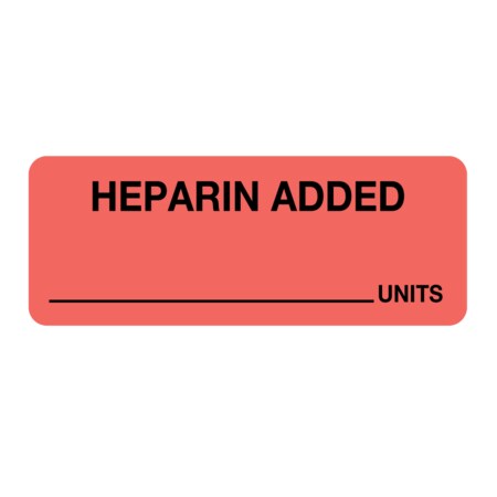 Nevs Heparin Added 7/8" x 2-1/4" Flr Red w/Black N-1716